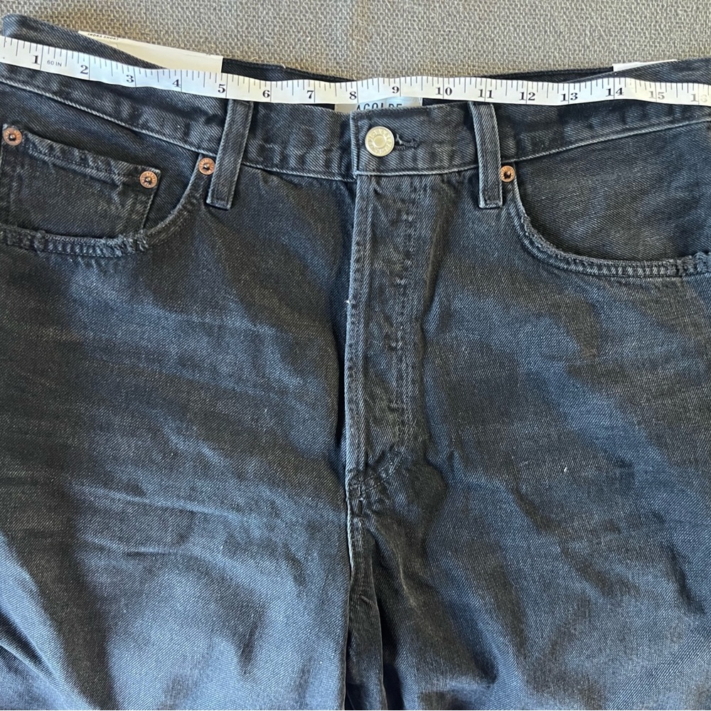Agolde Women’s Relaxed Black Washed Jeans